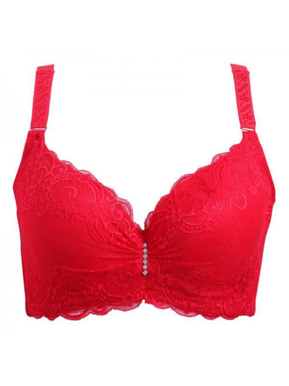 Topumt Women Adjustment Push Up Underwire Bra Thin Padded Bra Lady ...
