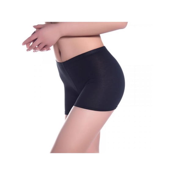 Topumt Women Elastic Mid Waist Breathable Seamless Safe Leggings Shorts
