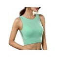 thumbnail image 1 of Topumt Women Seamless Padded Sport Bra Vest Mesh Stitching Fitness Yoga Running Quick-Dry Bra Underwear Tank Tops, 1 of 6