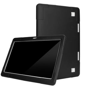 Topvent 10 Inch 10.1 Inch Android Tablet Case Universal Silicone PC Cover Case Full Body Shockproof Silicone Tablet Cover(Black)