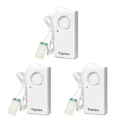 Topvico Water Alarms for Basements, Heater Leak Detector, Sump Pump Overflow Moisture Flood Sensor, 120dB Work Alone Battery Operated 3 packs