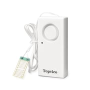 Topvico Water Leak Alarm for Basements, Heater Leak Detector, Sump Pump Overflow Sensor, 120dB Battery-Operated Flood Alarm, 1-Pack