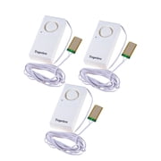 Topvico Water Leak Detectors for Home, Basements, Sump Pump, Under Sink, Moisture Alarm Sensor, 120dB Battery Operated Flood Alert, 3-Pack 95 Inch Cable
