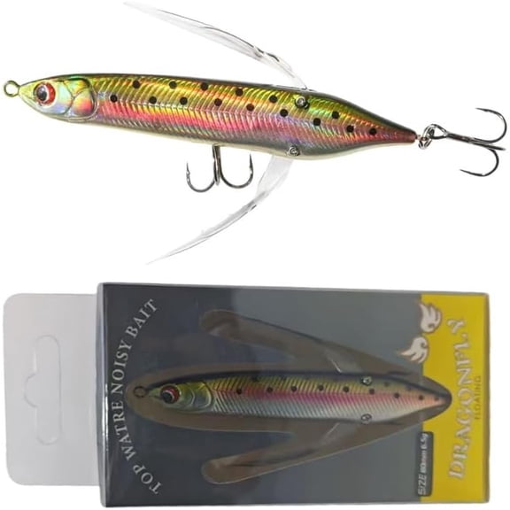 Topwater Crawler Walks Water Dragonfly Big Bass Blow Ups Fishing for Freshwater Fishing