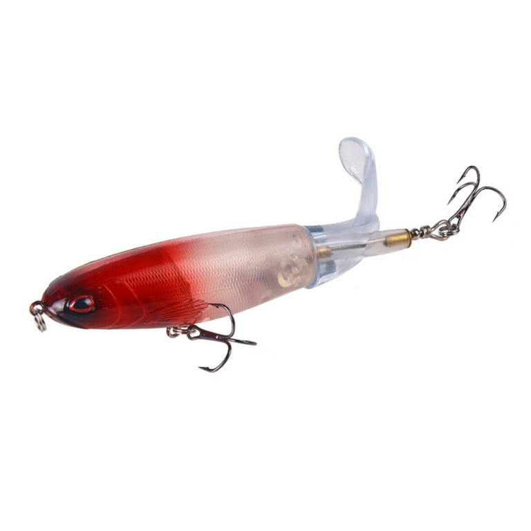 Topwater Fishing Lures Artificial Hard Bait Fishing Suitable For A Variety  Of Fish Red Head White 35g