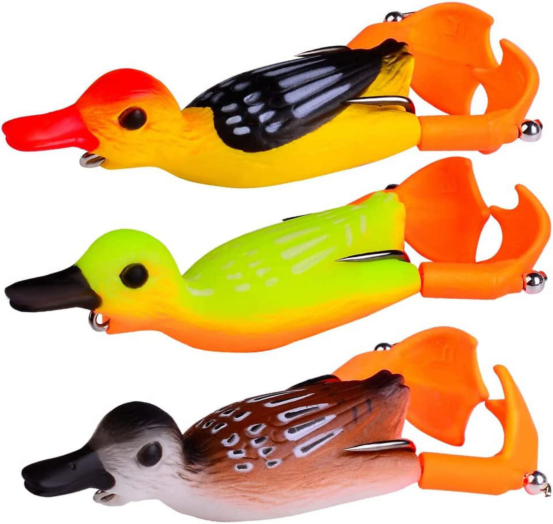 Topwater Frog Duck Fishing Lures for Bass Whopper Plopper Lures