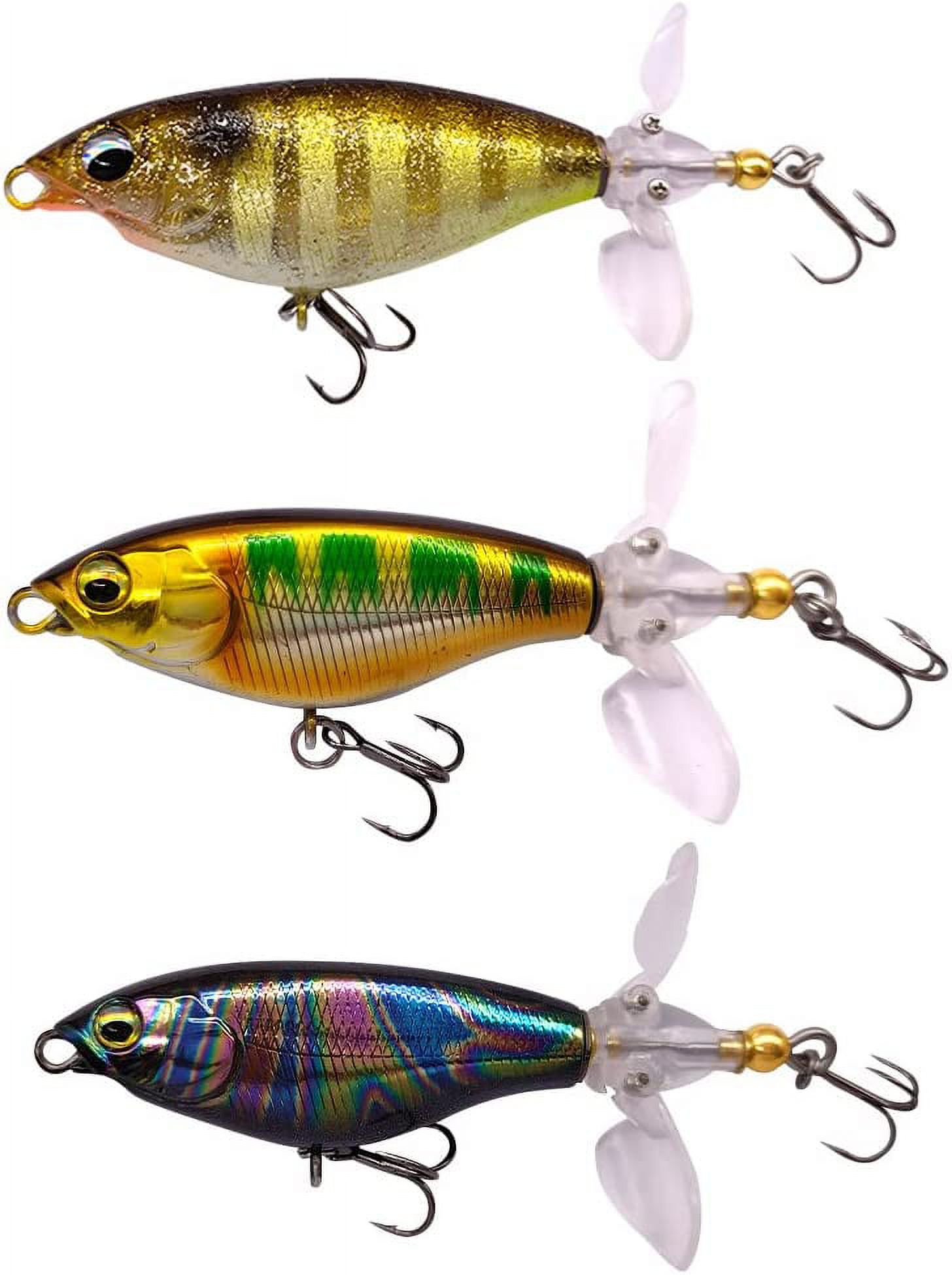 Topwater Frog Duck Fishing Lures for Bass Whopper Plopper Lures Kit