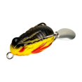 thumbnail image 1 of Topwater Frog Fishing Lure Floating Simulation Bait with Spinner Sequins and Double Hooks for Bass Snakehead - 0.14 oz 1.3 in D, 1 of 5