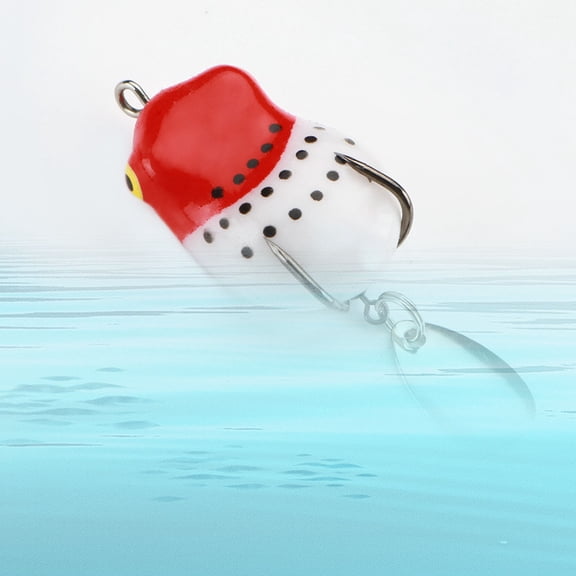 Topwater Frog Lures for Bass Fishing, Soft Hollow Body Weedless Frog Bait, Realistic Swimming Action, High Hookup, Crankbait for Freshwater Fishing, Includes Tackle Box