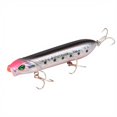 thumbnail image 1 of Topwater Pencil Fishing Lure, Walking the Dog Hard Bait with Treble Hooks for Bass Pike Fishing, Pink Silver, 3.94 Inch, 1 of 5
