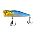 thumbnail image 1 of Topwater Popper Fishing Lure, ABS Material Internal Beads 2.87 in 10g Long Casting Lifelike Bait to Catch Bass Outdoors Freshwater Saltwater Tackle Gear Tool., 1 of 6