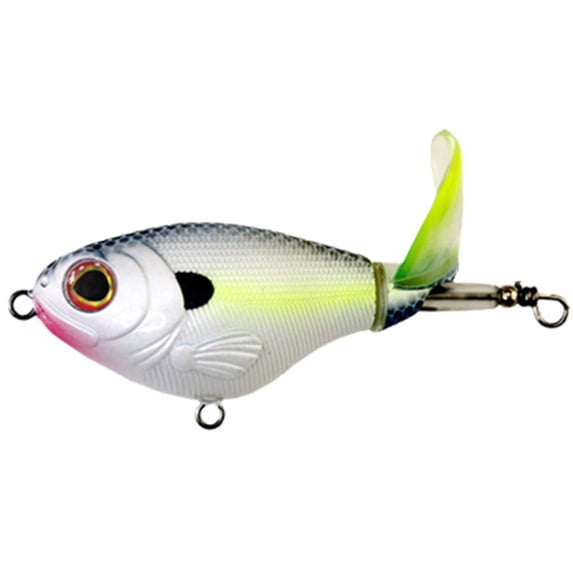 Topwater Popper Fishing Lure with Treble Hooks, 75mm 3 Inch, 17g, Plastic Hard Bait, 1 Count
