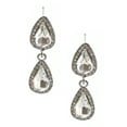 thumbnail image 1 of Topwholesalejewel Fashion Jewelry Set Silver Plating Sapphire Rhinestone Necklace Teardrop Earrings Set, 1 of 1