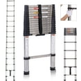 Topwire Telescoping Ladder 15.5FT,Extension Step Ladder One Button