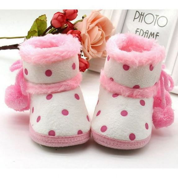 Topwoner Newborn Baby Boys Girls Winter Boots Soft Bottom Baby Moccasin Warm Boots Non-slip Booties For Baby Girls