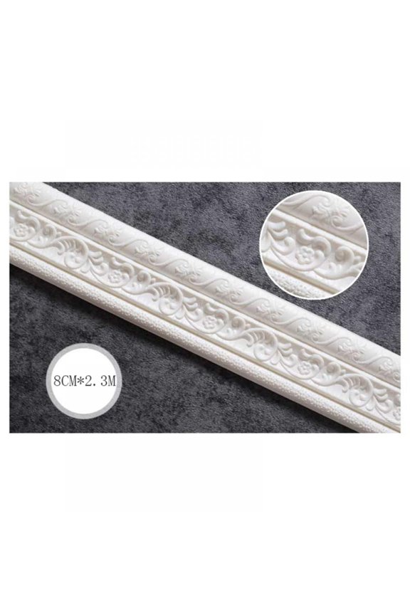 Self-adhesive Waterproof Wall Stickers Waistline 3D Decorative Border Edge Strip Wall Sticker Anti-collision Edging Wall Stickers