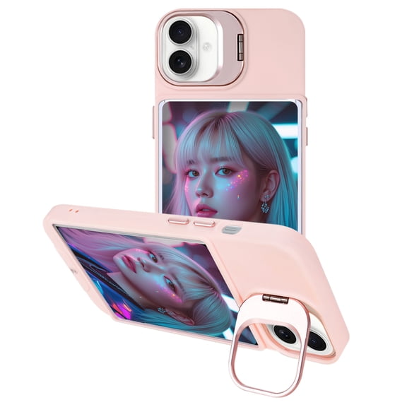 Topwrack iPhone 16 MagSafe Case  Shockproof, Waterproof, Rugged Protective Cover with Kickstand & Card Holder, Slim Fit, Anti-Slip Grip  Pink