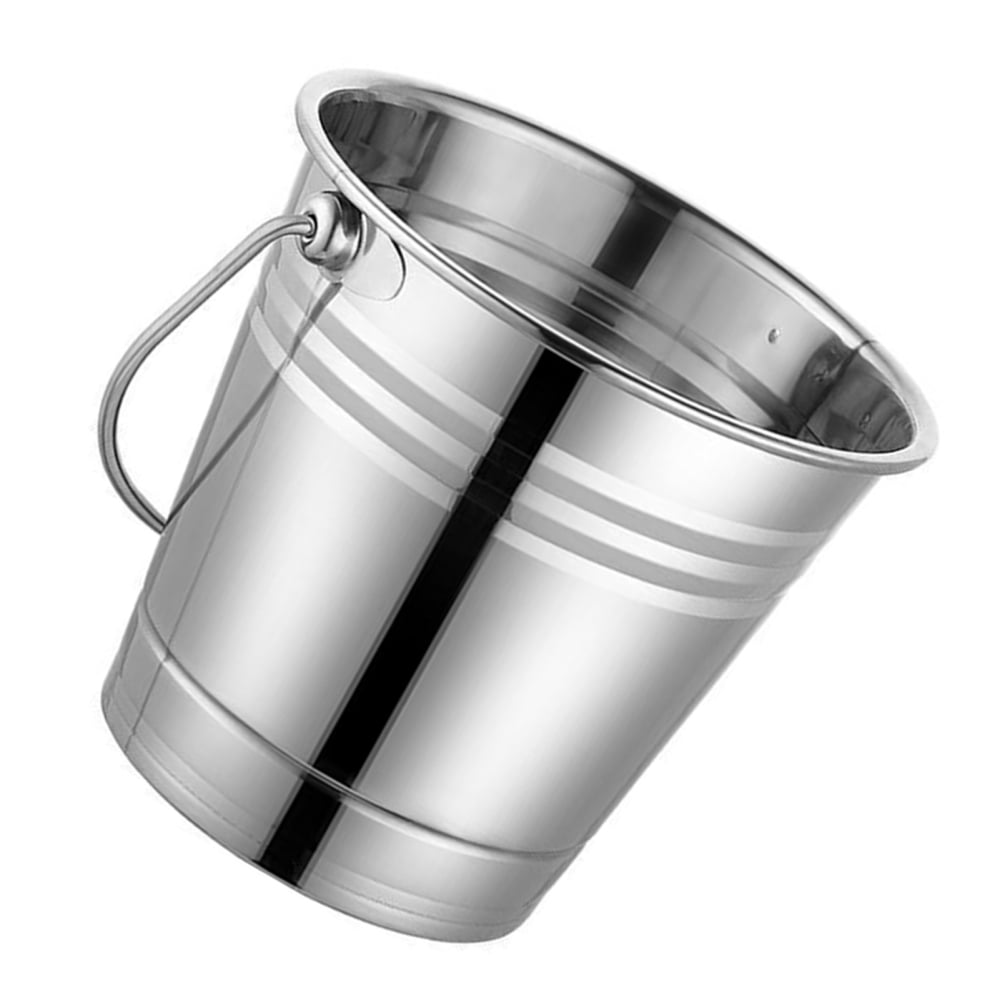 Topyecel Stainless Steel Beverage Tub Metal Drink Cooler Wine Pail