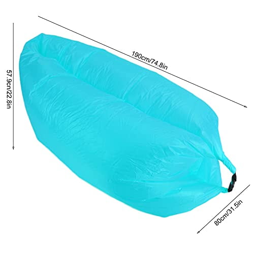 Topyond Inflatable Lounger, Air Couch Inflatable Sofa, Portable Blow Up Lounge Chair, Easy to Inflate, Lightweight Beach Hammock, Comfortable for Camping, Hiking, Picnic, Lakeside,