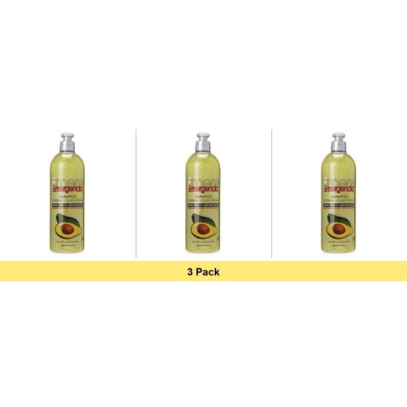 Toque Magico Emergencia Hair Shampoo, Avocado and Olive Oil, 16 Oz - 3 Pack