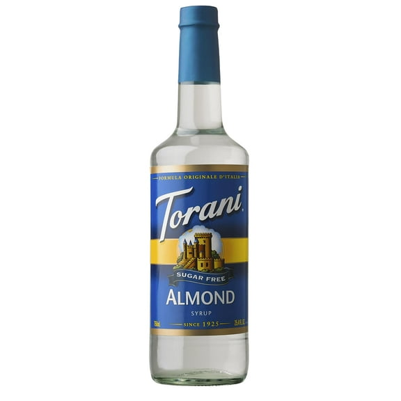 Torani Sugar Free Almond Coffee Syrup 750 ML Single Bottle