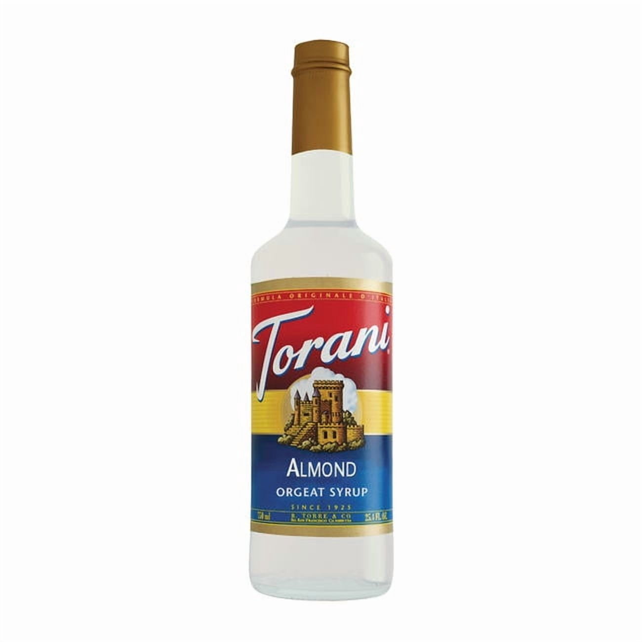 Torani Almond (Orgeat) Syrup cs 12/750 ml