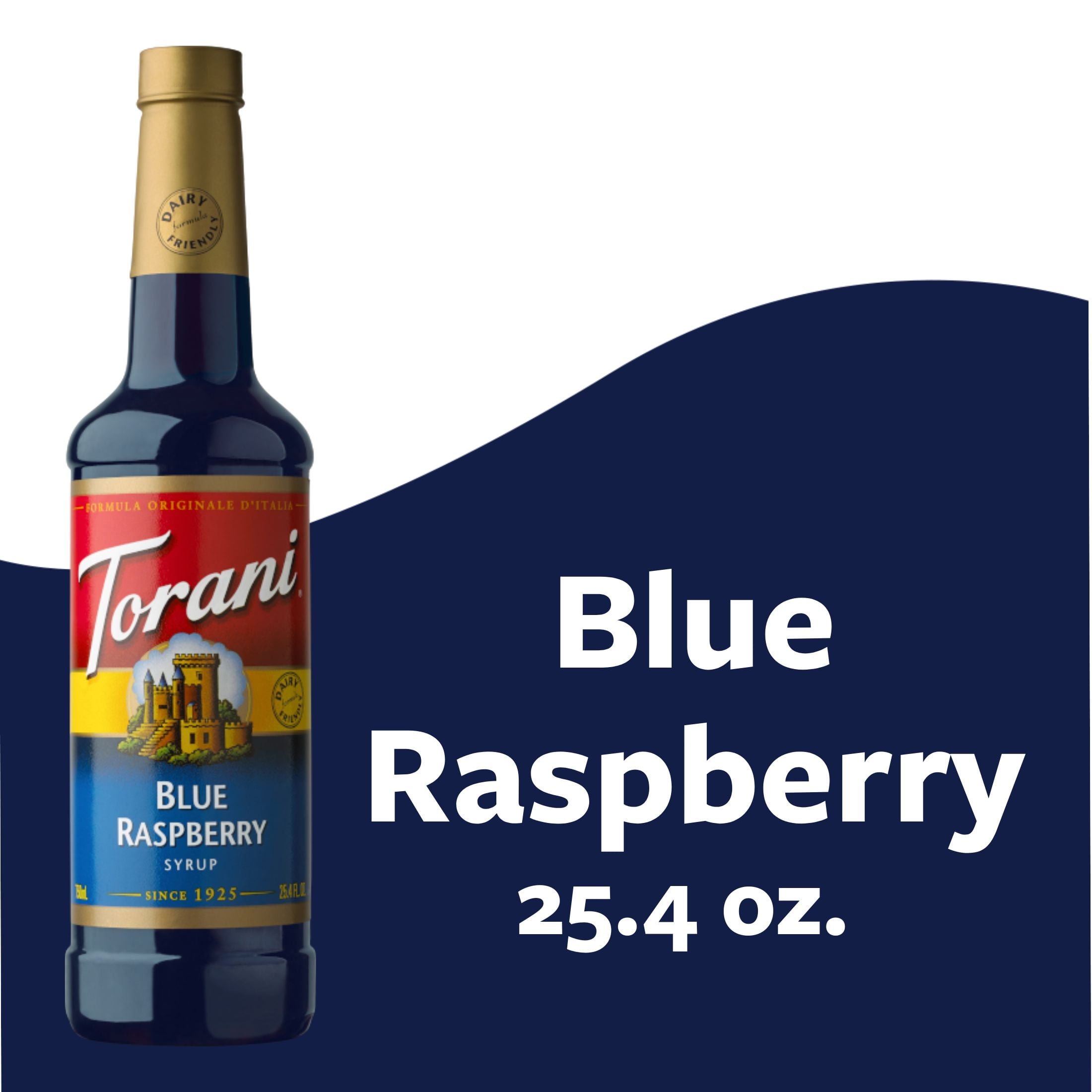 Torani Blue Raspberry Flavoring Syrup, Drink Mix, Handcrafted Soda