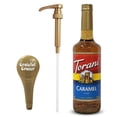 thumbnail image 1 of Torani Caramel Syrup for Coffee with Grateful Grocer Syrup Pump Bottle - 25.4oz, 1 of 7