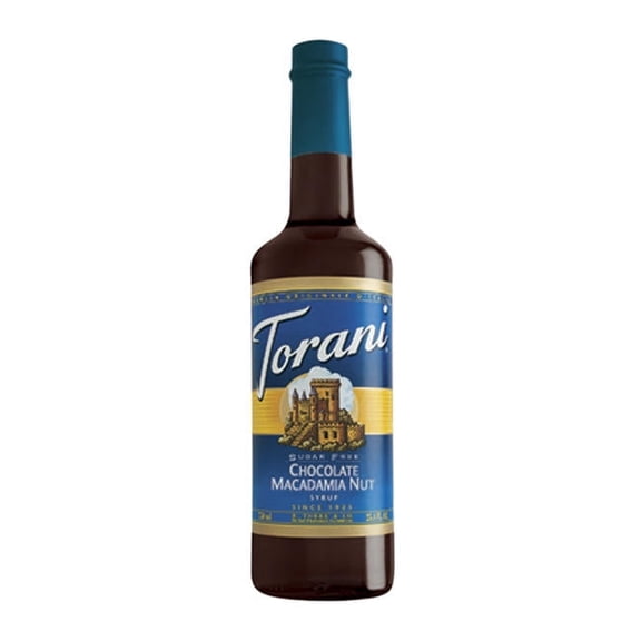 Torani Chocolate Macadamia Nut Sugar Free Syrup cs 12/750 ml