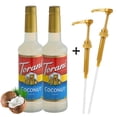 thumbnail image 1 of Torani Coconut Flavored Fruit Syrup 25.4 oz (750ml) + Gold Syrup Pupm l Pack of 2, 1 of 4