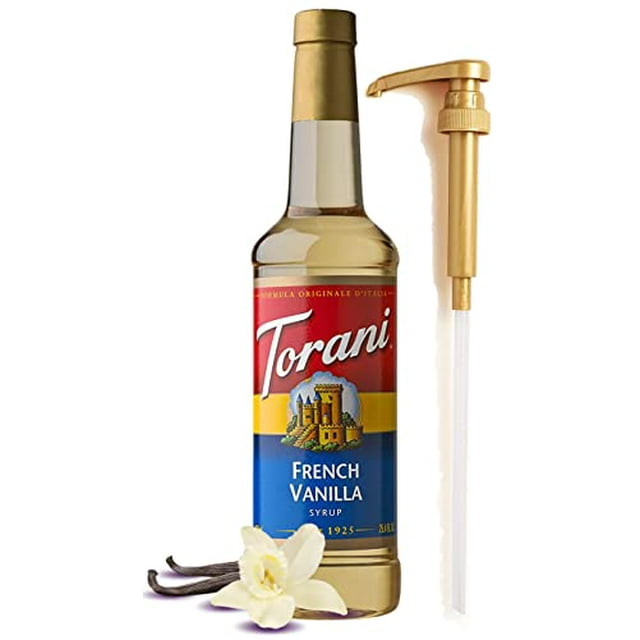 Torani French Vanilla Syrup Flavoring for Coffee 25.4 Ounces Coffee