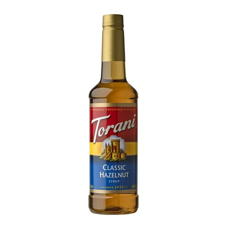 Torani Classic Hazelnut Syrup, Plastic Bottle, Coffee Flavoring Syrup, No Known Allergens, 25.4 fl oz