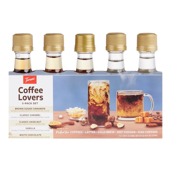 Torani Mini Coffee Lovers Syrup Sampler 1.69 oz. Pack of 2