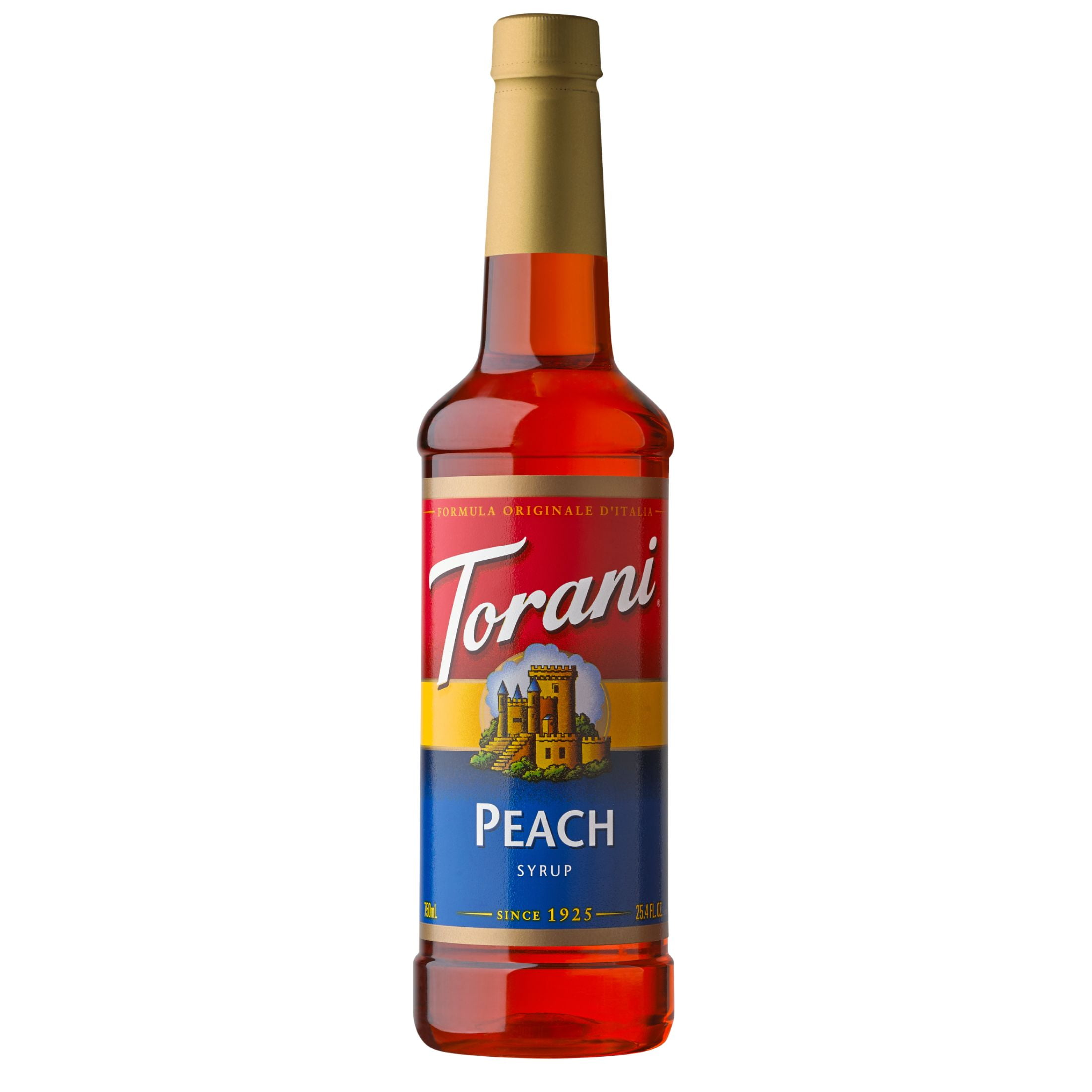 Torani Original Peach Syrup, Authentic Coffeehouse, Tea and Soda Syrup, 25.4 oz