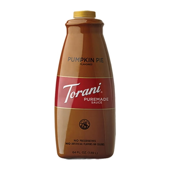 Torani Pumpkin Pie Puremade Flavored Syrup cs 4/64 oz