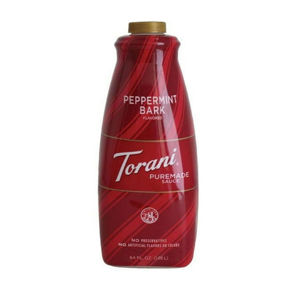 Torani Puremade Dessert Sauce, Peppermint Bark, 64 Fl Oz Bottle