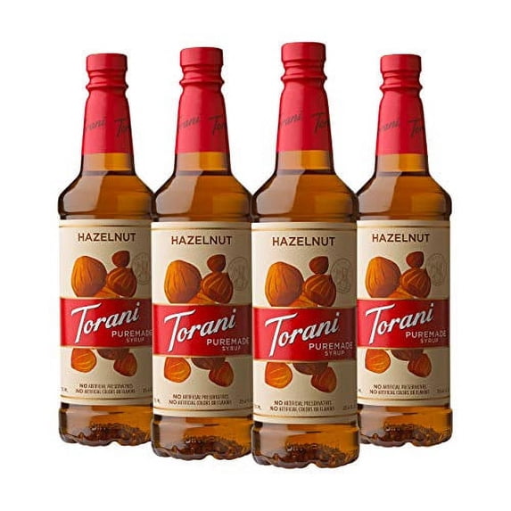 Torani Puremade Syrup, Hazelnut, 25.4 Ounces (Pack of 4)