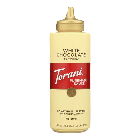 Torani Puremade White Chocolate Sauce 16.5 oz (Pack Of 8)