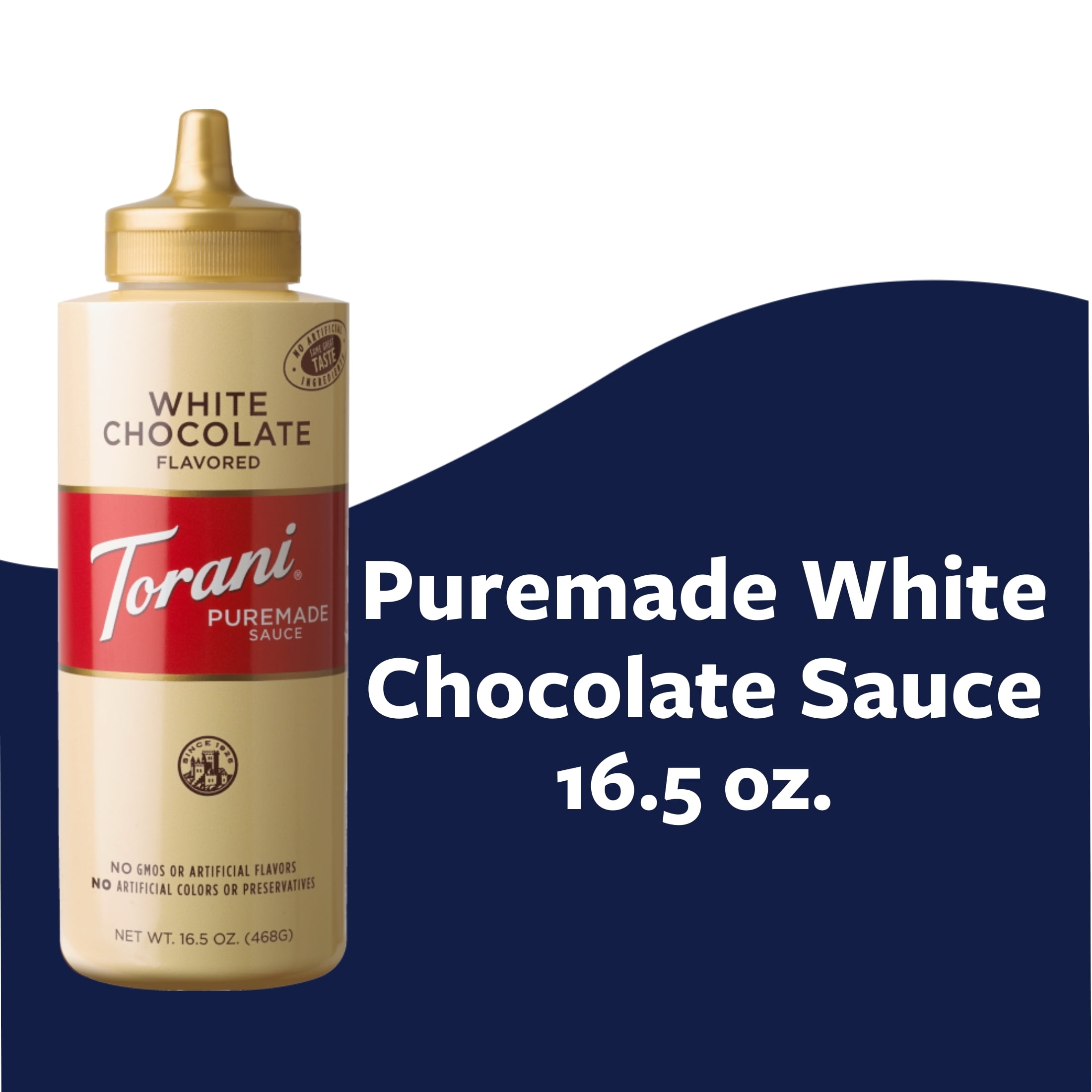 Torani Puremade White Chocolate Sauce Authentic Coffeehouse Sauce