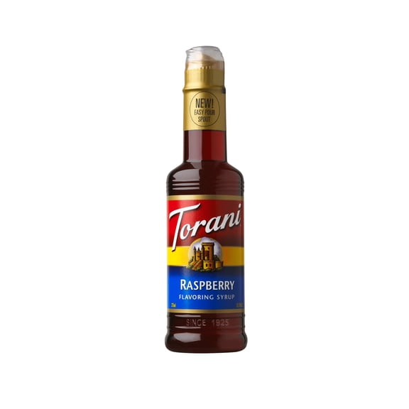 Torani Raspberry Syrup, Plastic Bottle, Drink Flavoring Syrup, No Known Allergens 12.7 fl oz