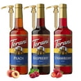 Torani Raspberry, Strawberry, Peach Syrup Fruit Flavors For Italian