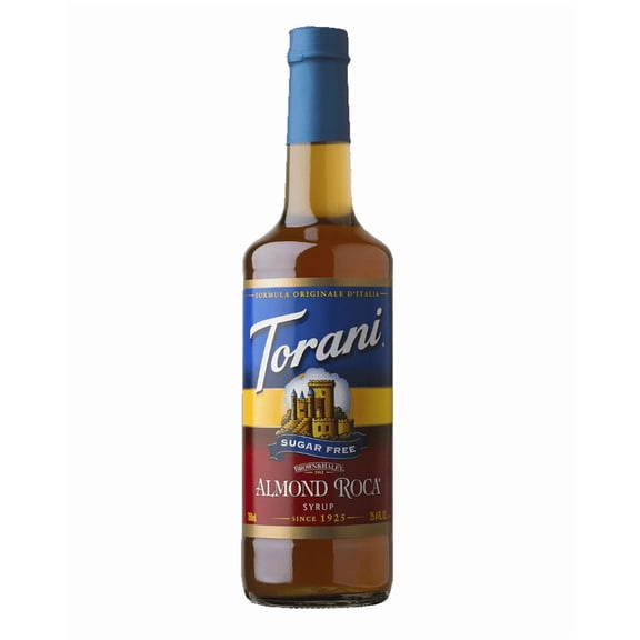 Torani S.f. Almond Roca 750 Ml. Serving Size 30 ML, (Bottle)