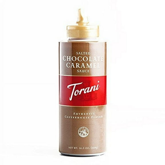 Torani Salted Chocolate Caramel Sauce, 16.5 oz, 4-Pack
