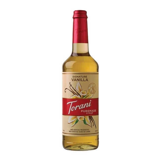 Torani Signature Vanilla Puremade Syrup cs 4/750 ml