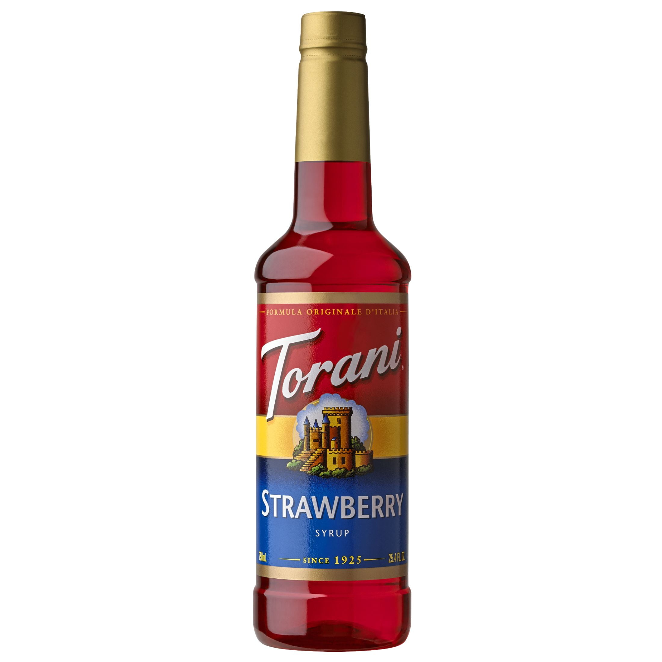 Torani Strawberry Flavoring Syrup, Drink Mix, Handcrafted Soda Flavoring, 25.4 oz