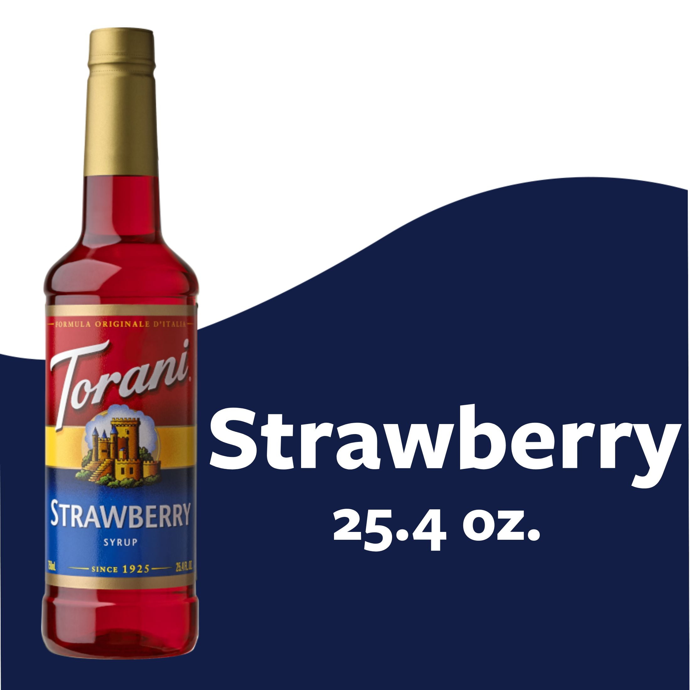 Torani Strawberry Flavoring Syrup, Drink Mix, Handcrafted Soda