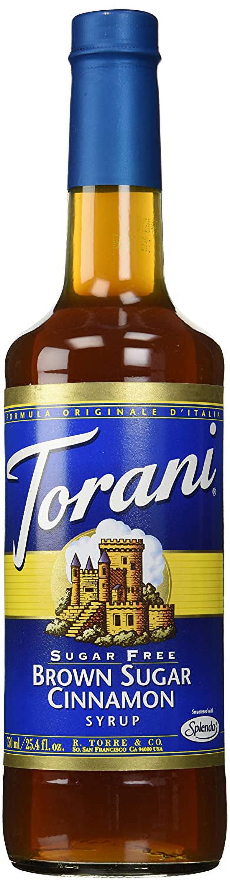 Torani Sugar Cinnamon Syrup Sugar Free 25.4 Fl Oz (Pack of 1)