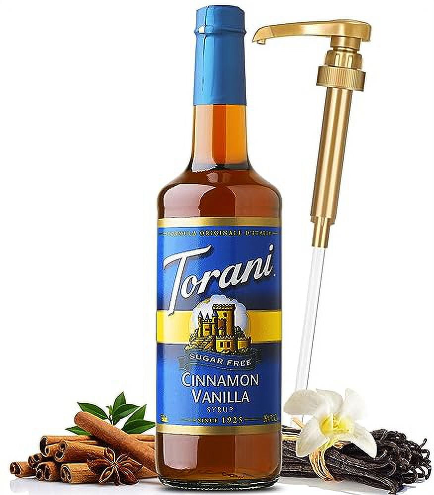 Torani Sugar Free Cinnamon .. Vanilla Syrup with Little .. Squirt Syrup