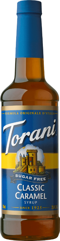 Torani Sugar Free Classic Caramel Flavoring Syrup, Coffee Flavoring, Drink Mix, 25.4 oz