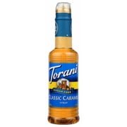 Torani Sugar Free Classic Caramel Syrup, Zero Calorie, Authentic Coffeehouse Syrup, 12.7 oz